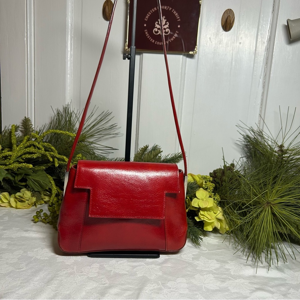Vintage TUSK red leather purse